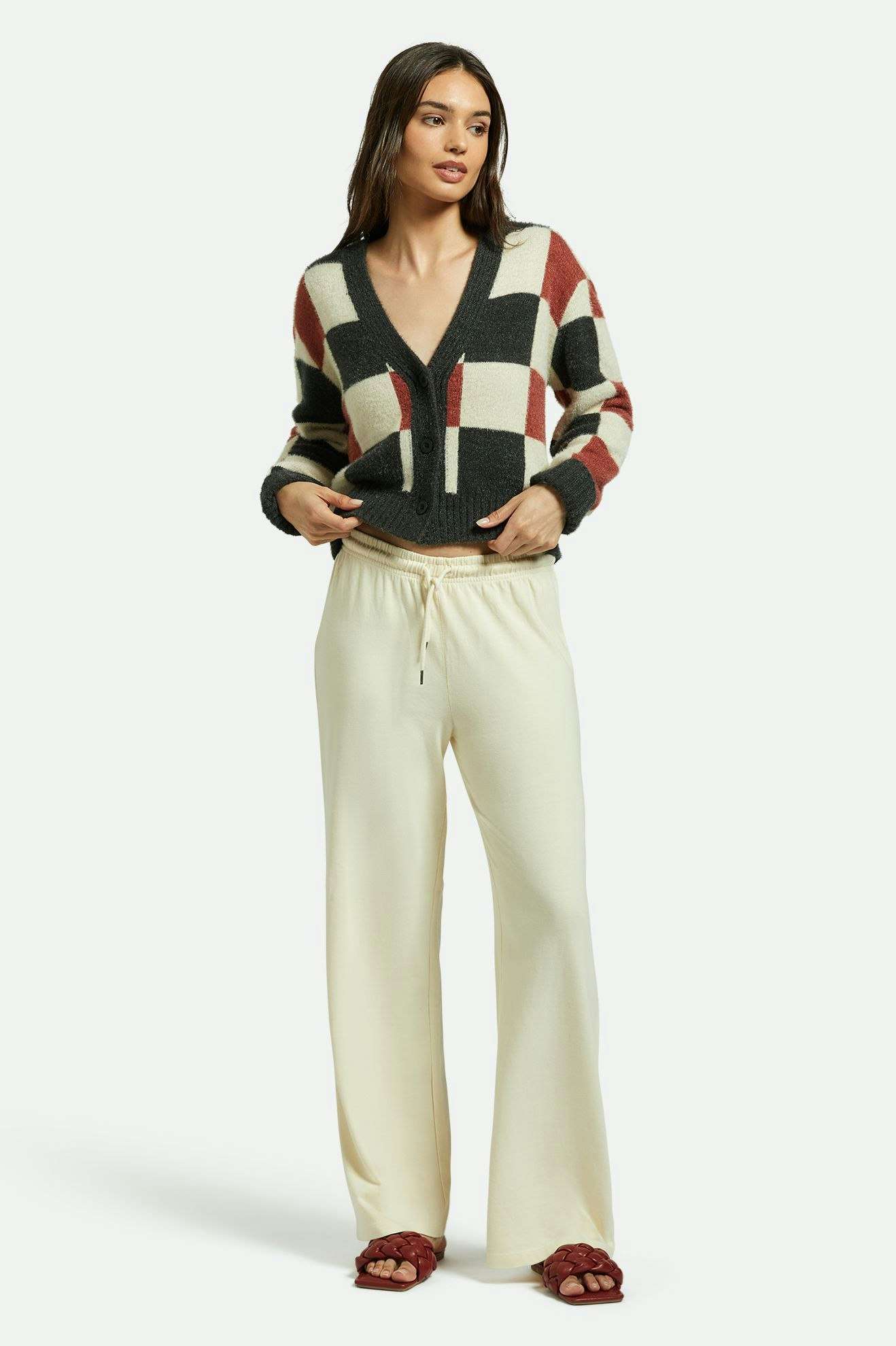 Carefree Organic Garment Dye Lounge Pant - White Smoke - Image 5